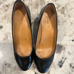 J Crew Matina Patent Leather Wedges